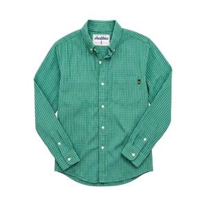 Chubbies Men's Green Check Button Down Shirt Medium Long Sleeve Casual Preppy
